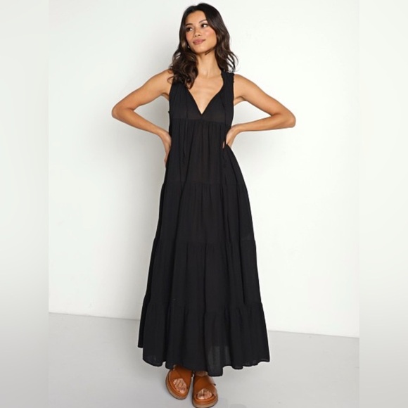 9seed Lighthouse Maxi Dress Black Small - Picture 4 of 13